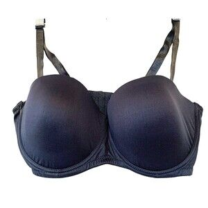 Body Embrace Bra 40D Gray Convertible to Strapless Molded Underwire Style2421-65